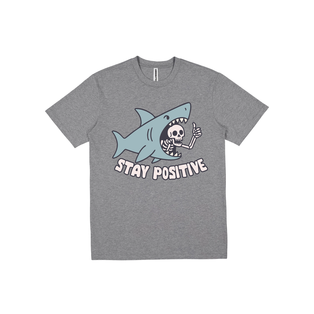 Stay Positive Shark Tee